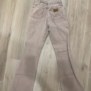 Wrangler Pink Flare Wide Leg Denim